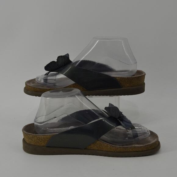 Mephisto Wms Euro 39 US 9 Sandal Blue Floral Thong Sandal - Picture 5 of 16